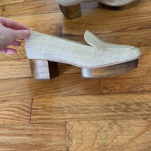 Cult Gaia wood heeled loafers Sz 37